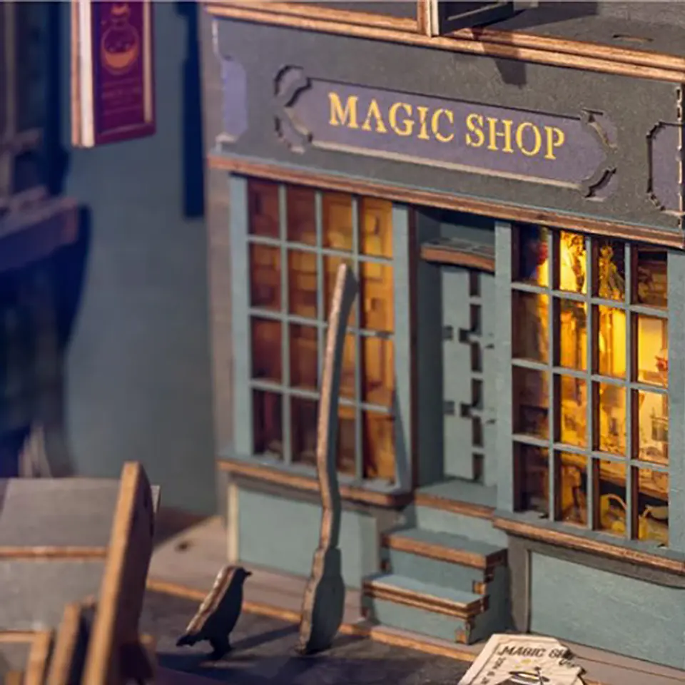 Separador de Libros Magic House | Book Nook DIY con Luces LED 3