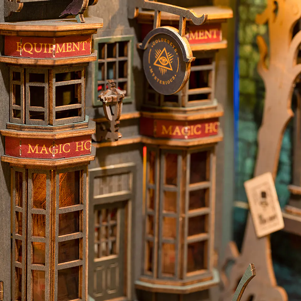 Separador de Libros Magic House | Book Nook DIY con Luces LED 4