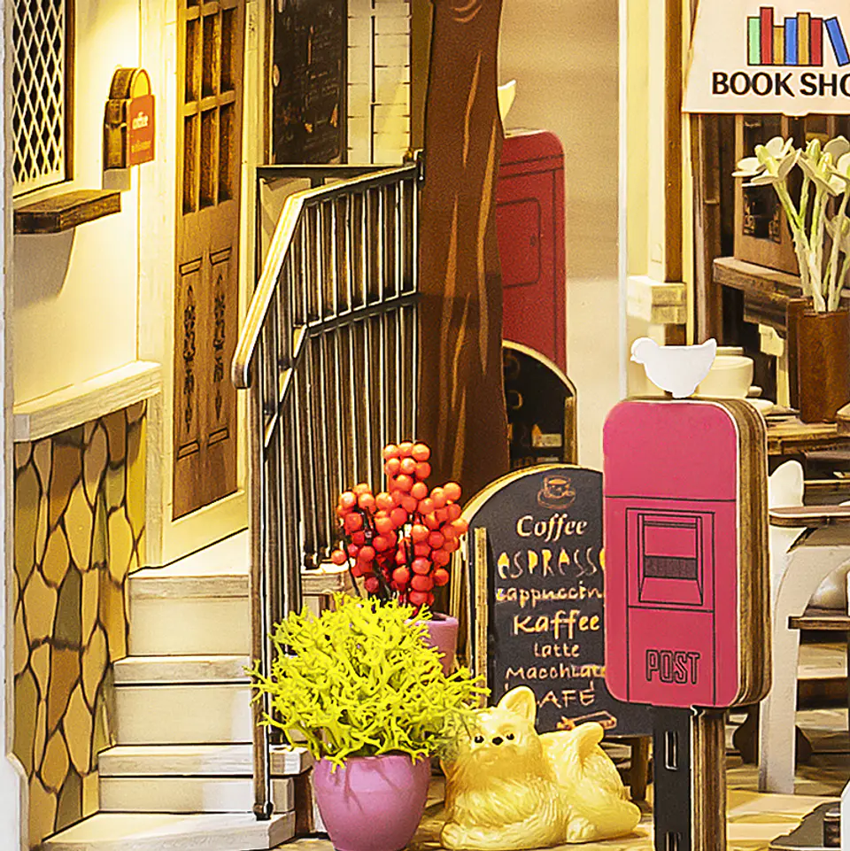 Separador de Libros Sunshine Town | Book Nook DIY con Luces LED 7