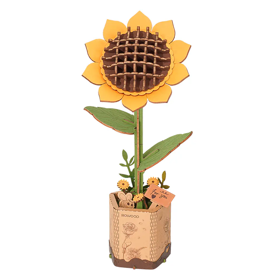 Flor Madera Sunflower 1