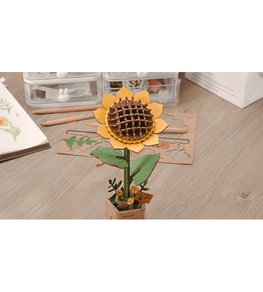 Flor Madera Sunflower