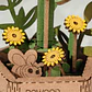 Flor Madera Sunflower - Miniatura 3