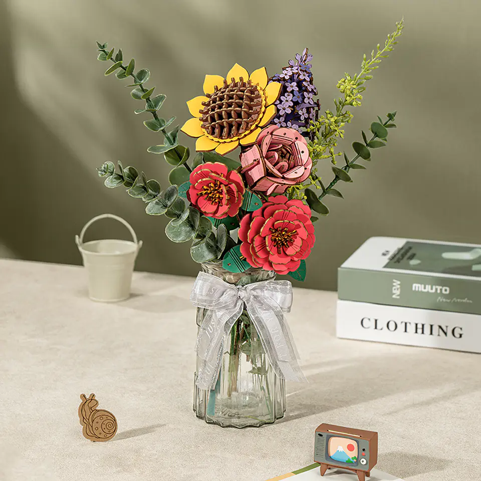 Flor Madera Sunflower 5