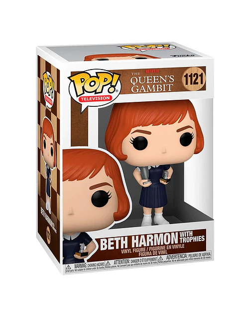 Funko Pop Beth Harmon con Trofeos | Gambito de Dama