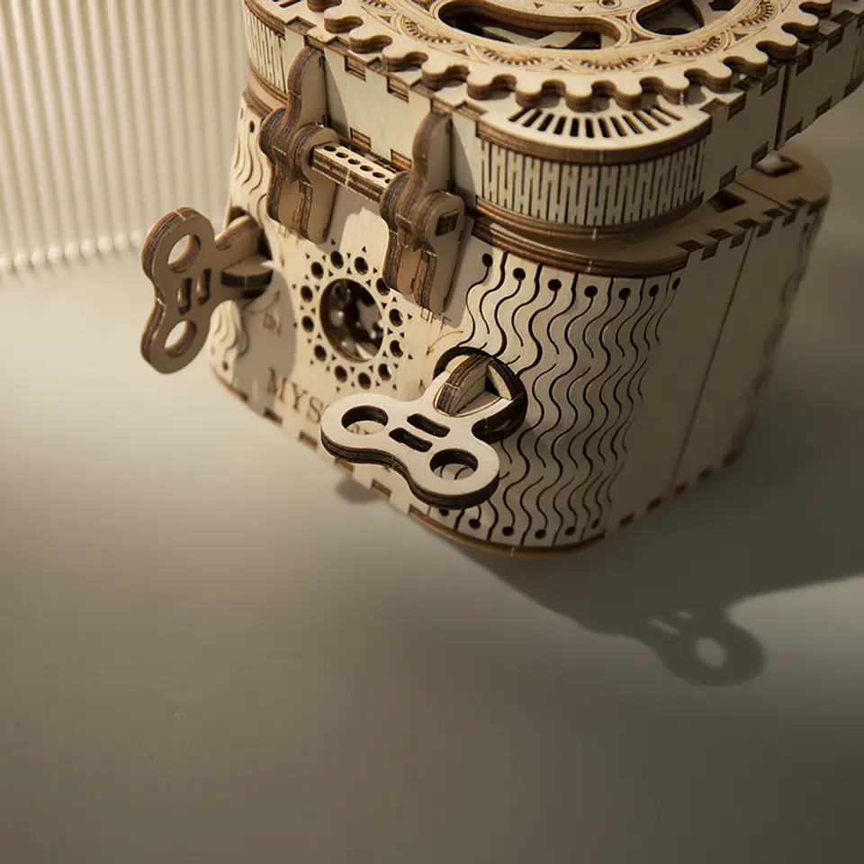 Caja del Tesoro Puzzle 3D de Madera | ROKR 4