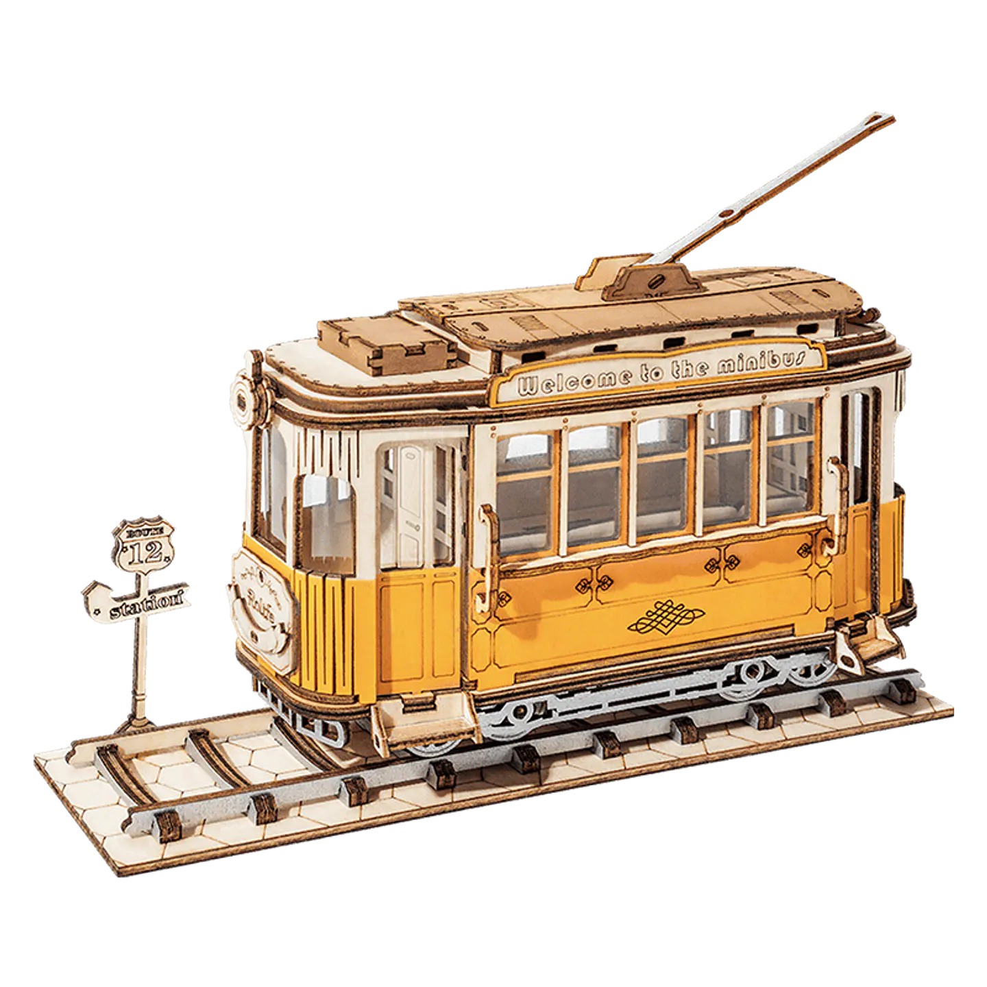 Tranvía Puzzle 3D de Madera | Rolife 1