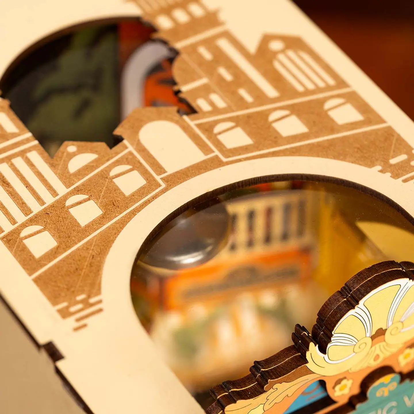 Separador de Libros Romantic Venice | Book Nook DIY con Luces LED 3