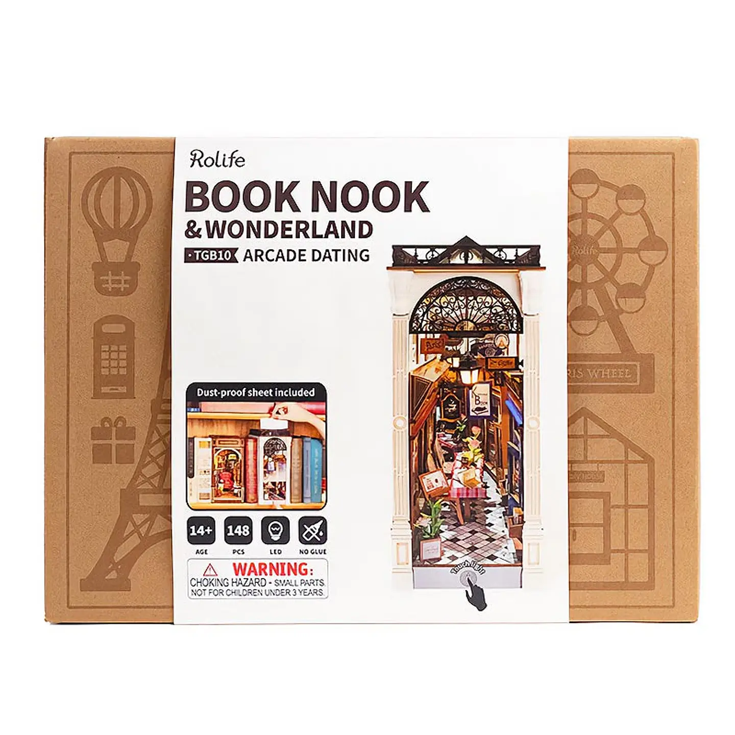 Separador de Libros Arcade Dating | Book Nook DIY con Luces LED 8