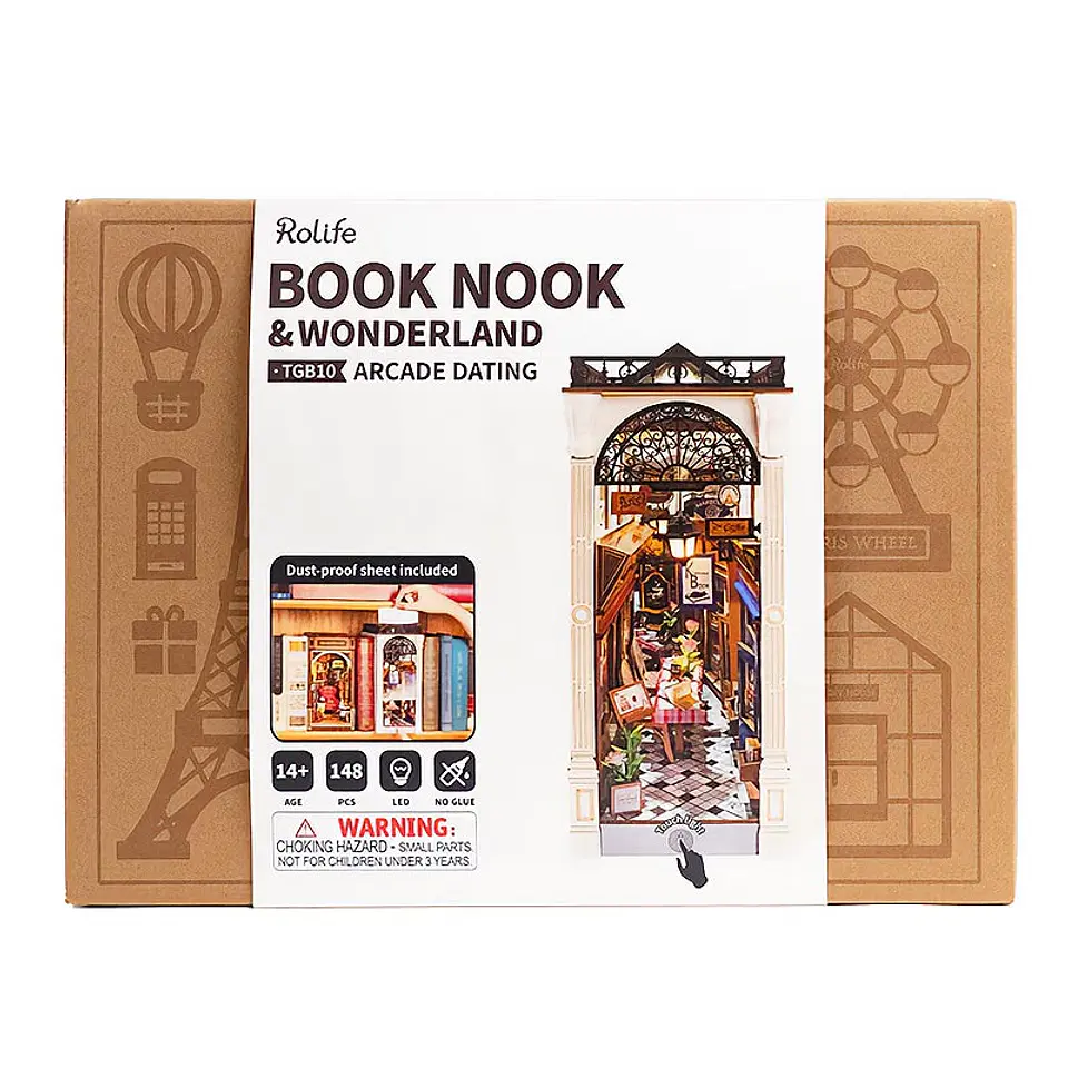 Separador de Libros Arcade Dating | Book Nook DIY con Luces LED 8