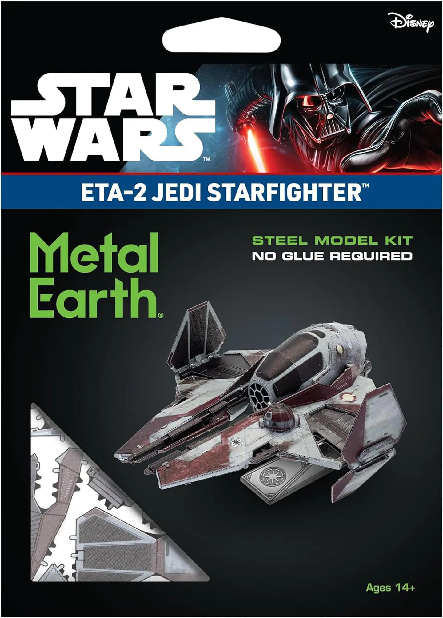 Star Wars - ETA-2 Jedi Starfighter - Metal Earth 4