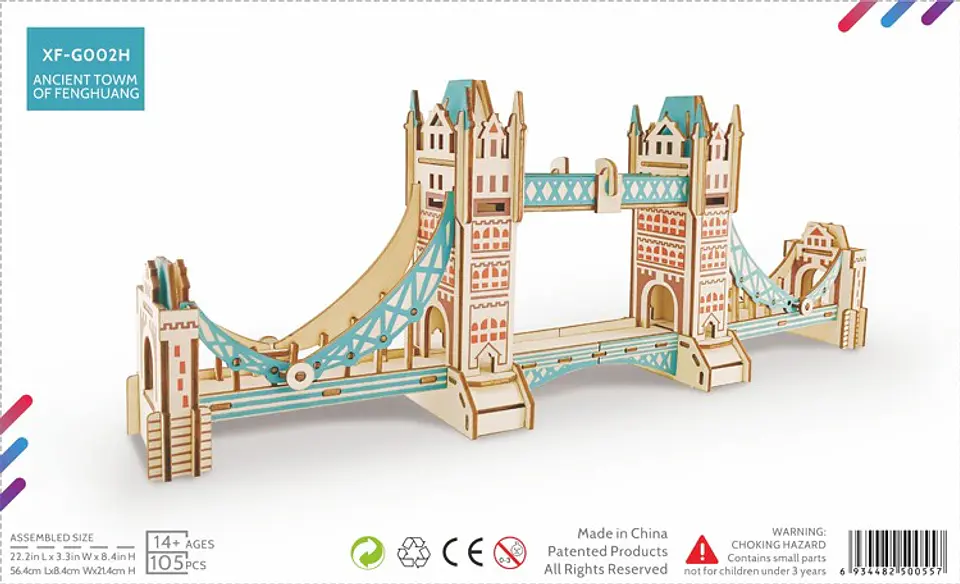 Tower Bridge Puzzle 3D de Madera | Puente de la Torre 4