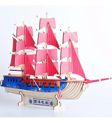 Barco Velero Europeo - Puzzle 3D