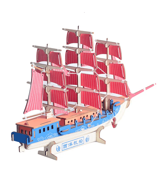 Barco Velero Europeo - Puzzle 3D