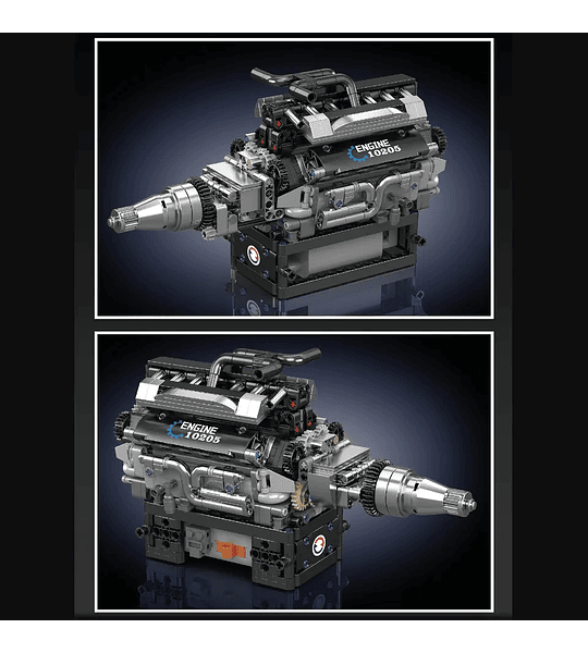 RR Luxury Car V12 Engine - Modelo de motor - Bloques de construcción