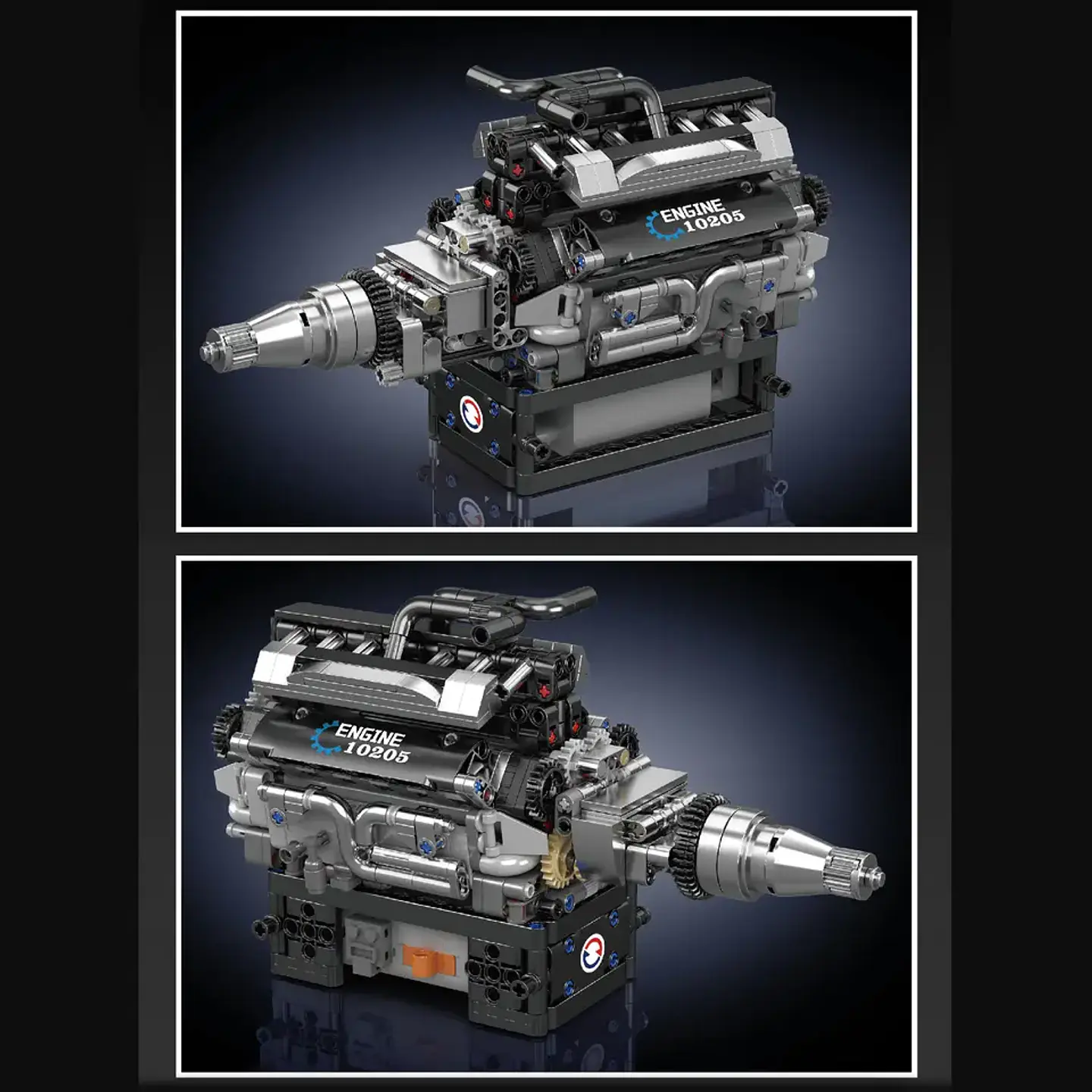 RR Luxury Car V12 Engine - Modelo de motor - Bloques de construcción 4