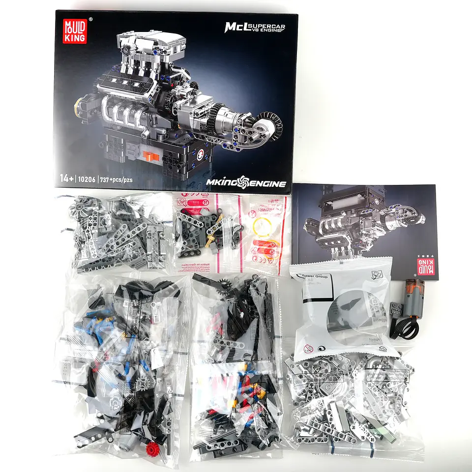 RR Luxury Car V12 Engine - Modelo de motor - Bloques de construcción 6
