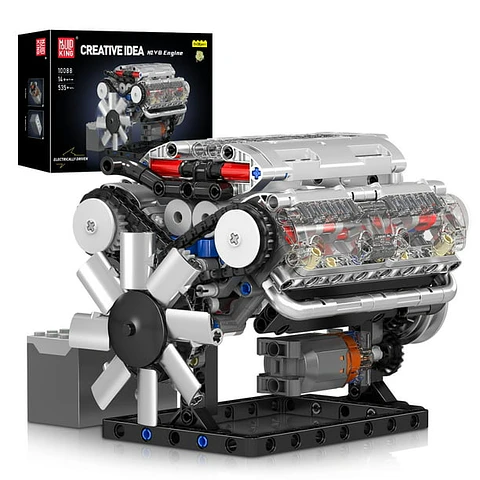 N° V8 Engine - Modelo de motor - Bloques de construcción