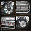 N° V8 Engine - Modelo de motor - Bloques de construcción