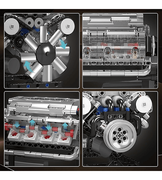 N° V8 Engine - Modelo de motor - Bloques de construcción