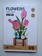 Flor Pink Tulip de Madera Armable | PlayfulMario - Miniatura 1