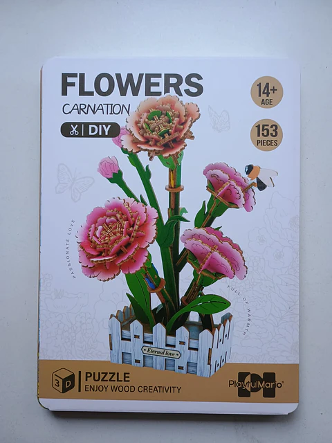 Flor de madera - Carnation