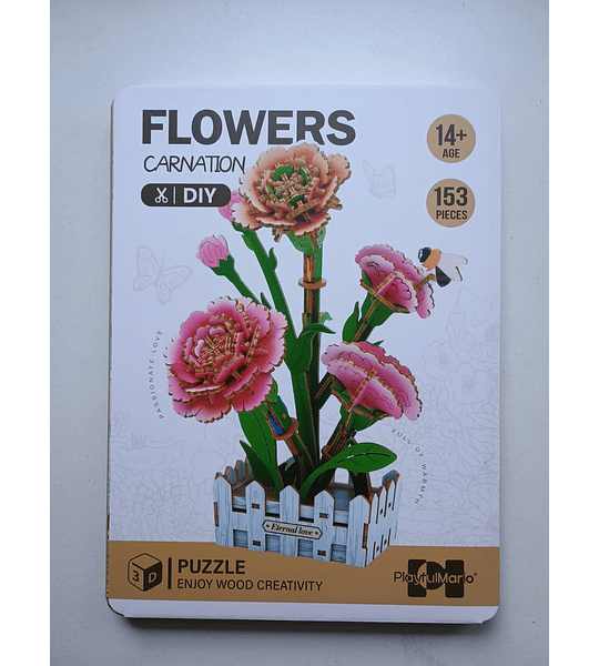 Flor de madera - Carnation