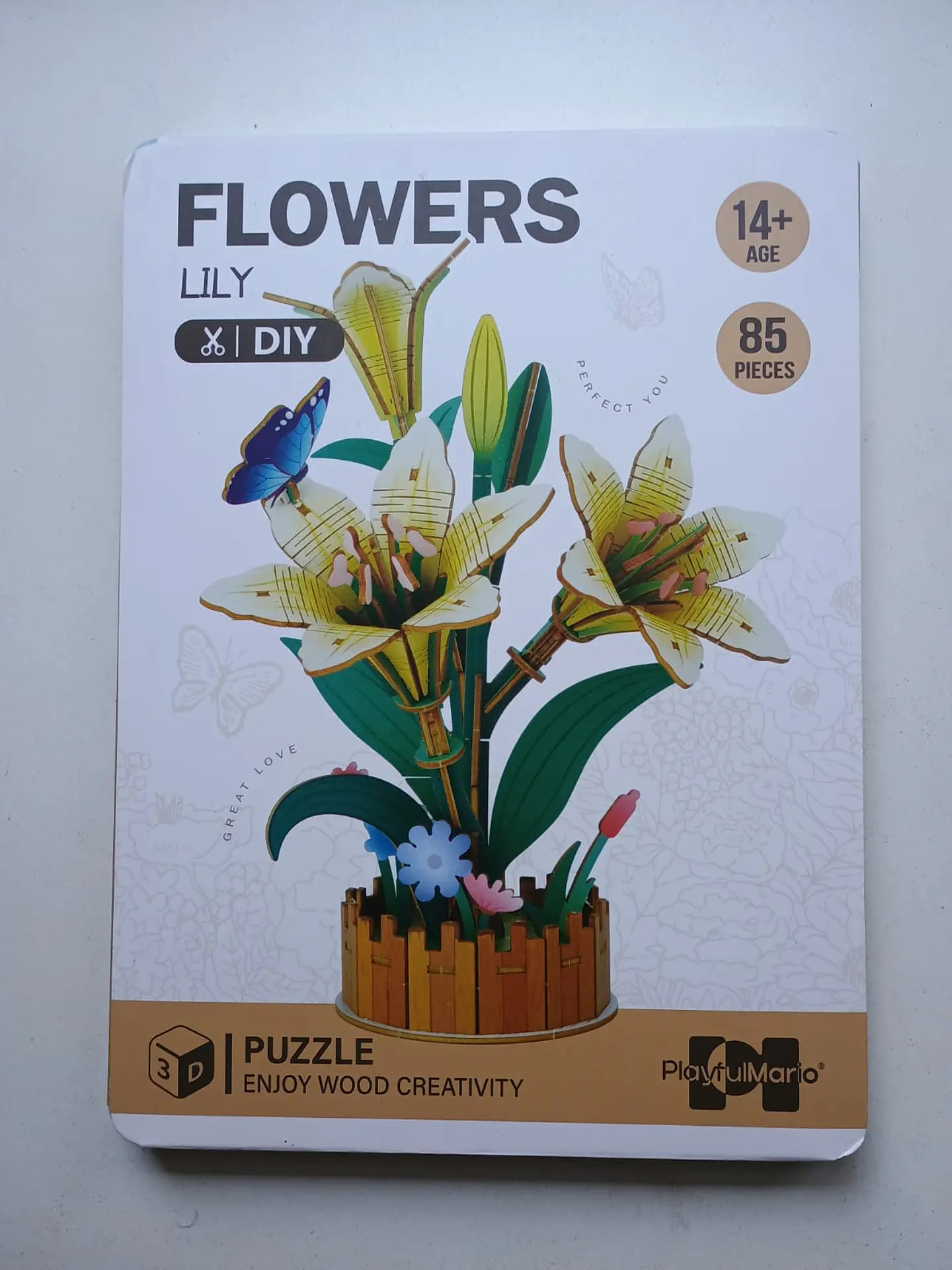Flor Lily de Madera Armable | PlayfulMario 1