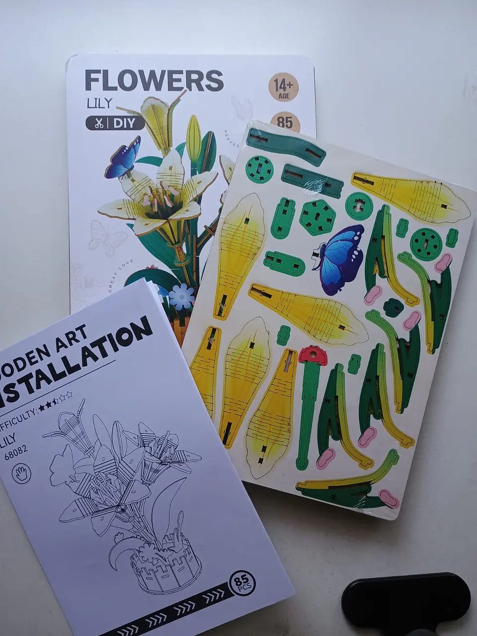Flor Lily de Madera Armable | PlayfulMario 3