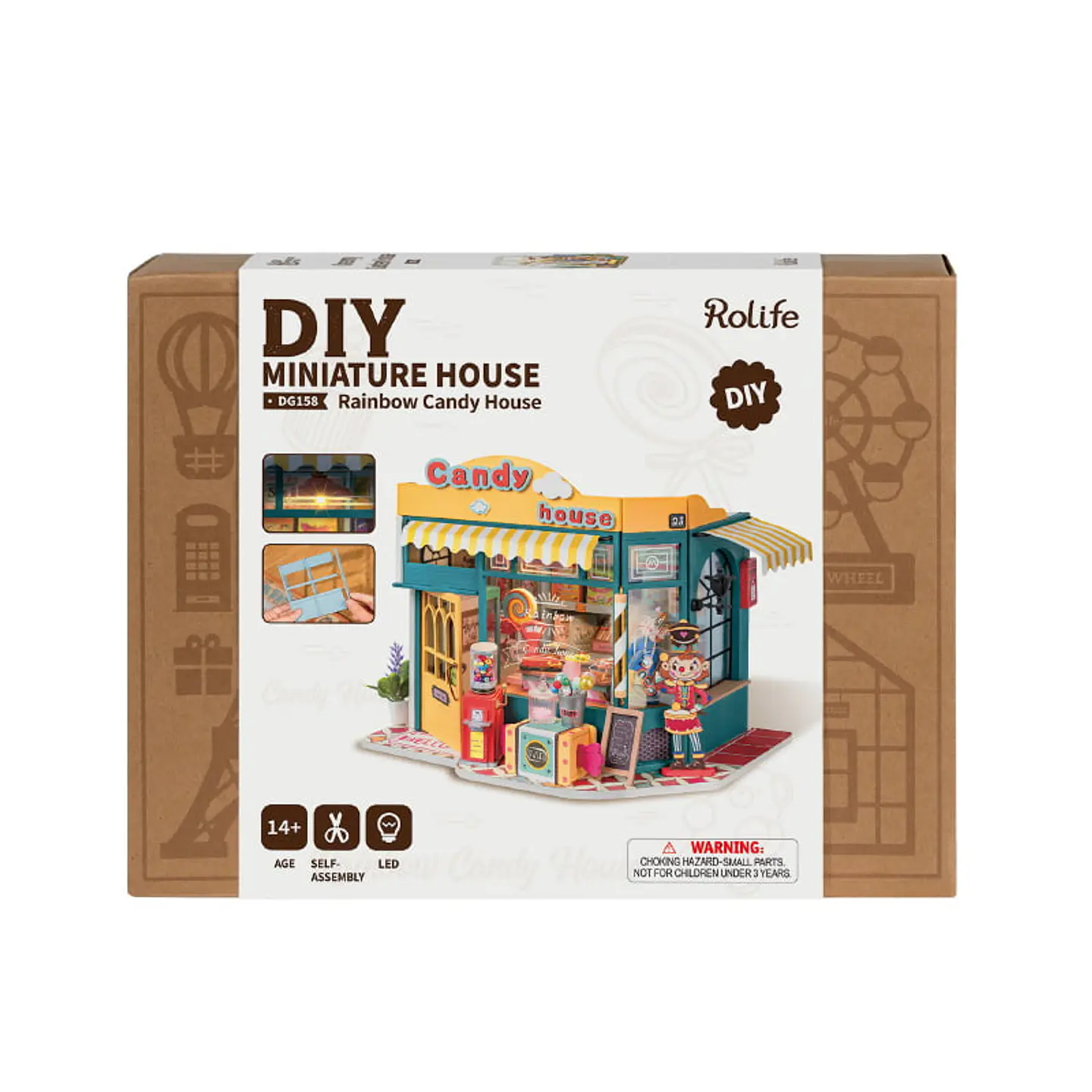 Miniatura Rainbow Candy House - Rolife 5