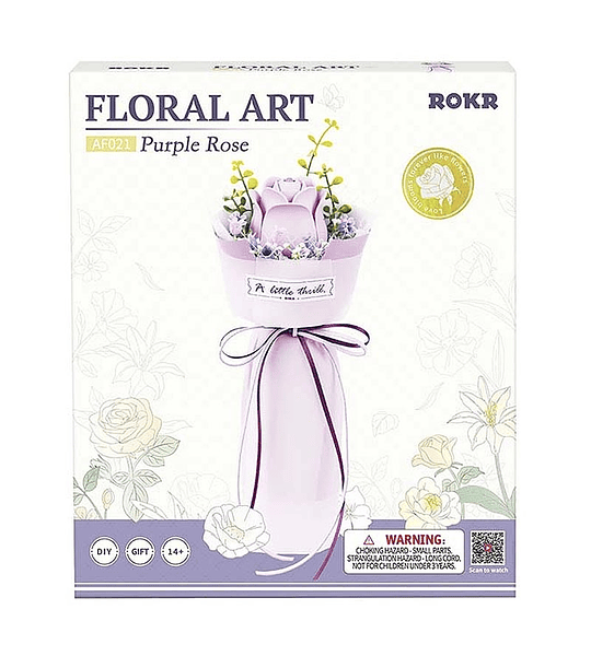 Floral Art - Purple Rose - ROKR