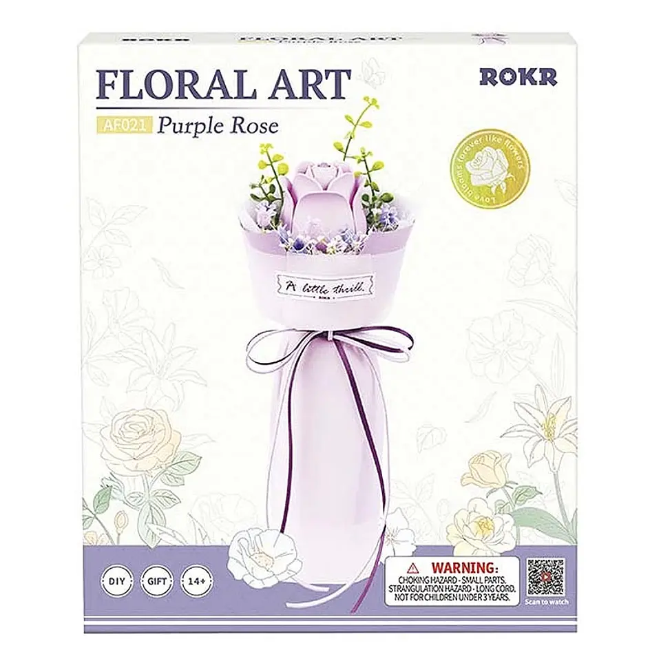 Floral Art - Purple Rose - ROKR 5