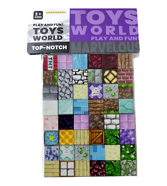 Set 48 Bloques Magnéticos Minecraft