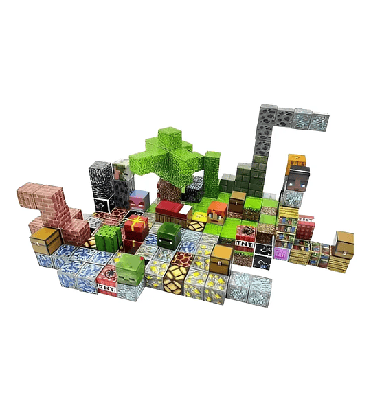 Set 48 Bloques Magnéticos Minecraft