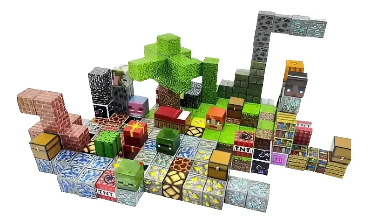 Set 48 Bloques Magnéticos Minecraft 2