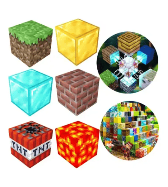 Set 48 Bloques Magnéticos Minecraft