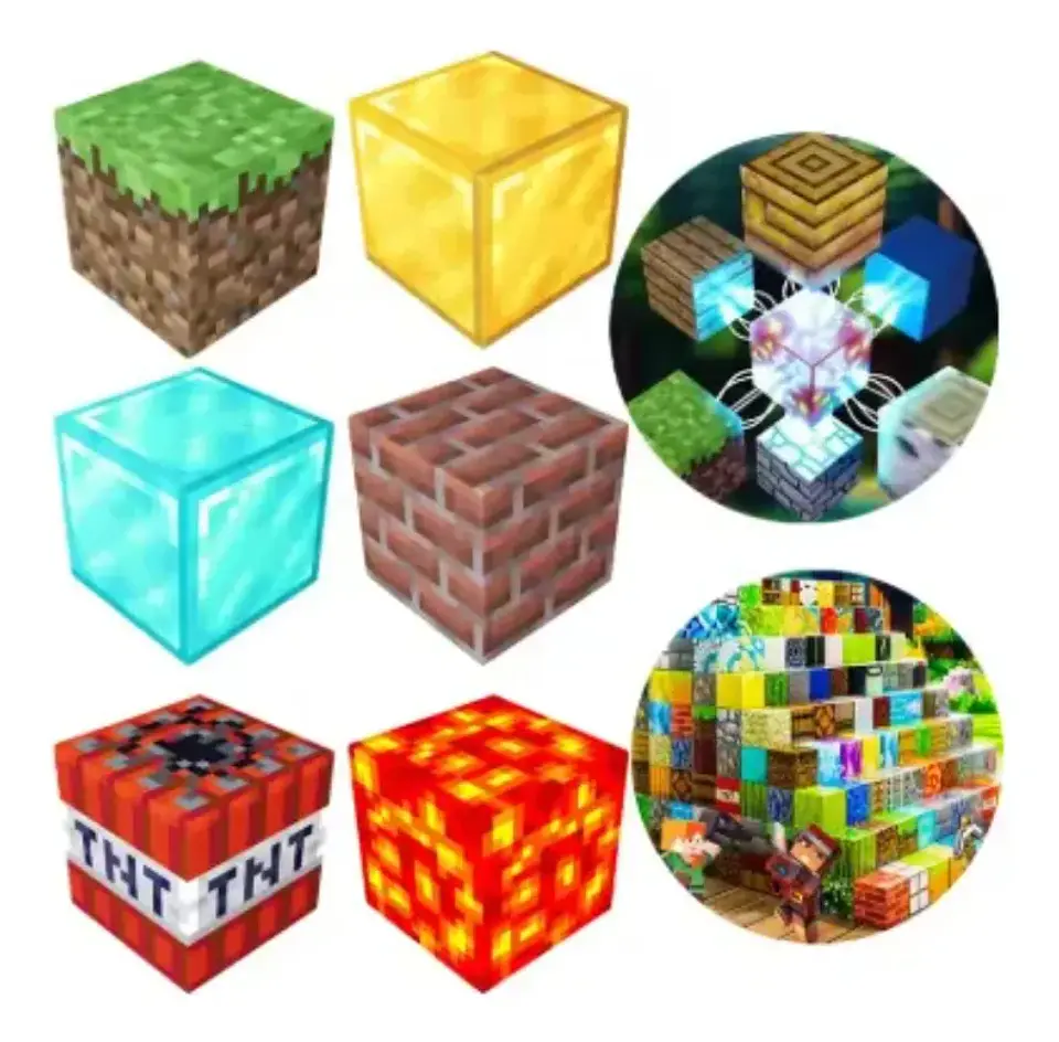 Set 48 Bloques Magnéticos Minecraft 3