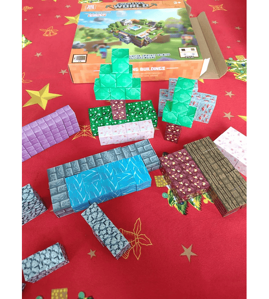 Bloques De Construcción Magnéticos Minecraft 100 Piezas