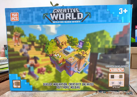 Bloques De Construcción Magnéticos Minecraft 150 Piezas