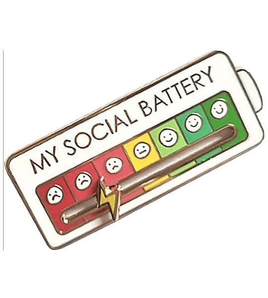 Pin Batería Social (4 colores)