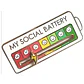 Pin Batería Social (4 colores) - Miniatura 2