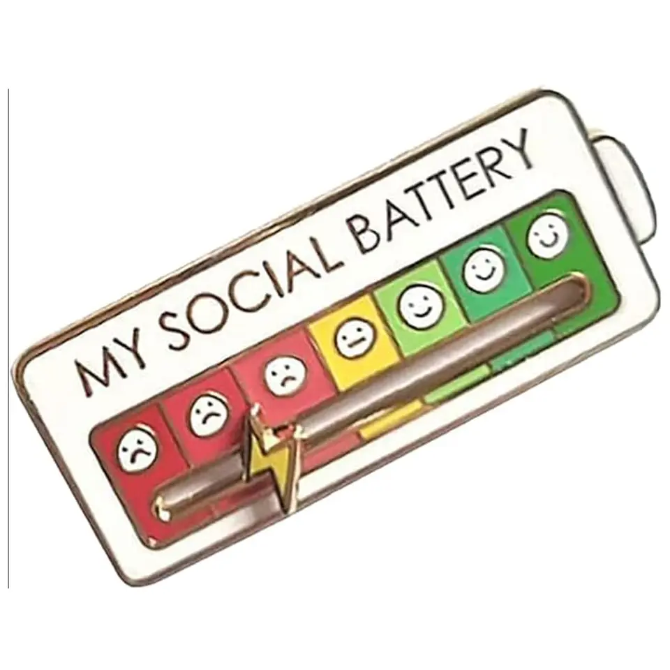 Pin Batería Social (4 colores) 2