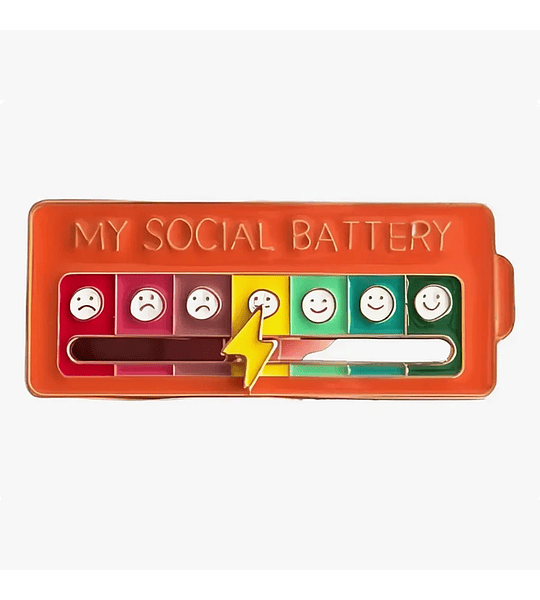 Pin Batería Social (4 colores)