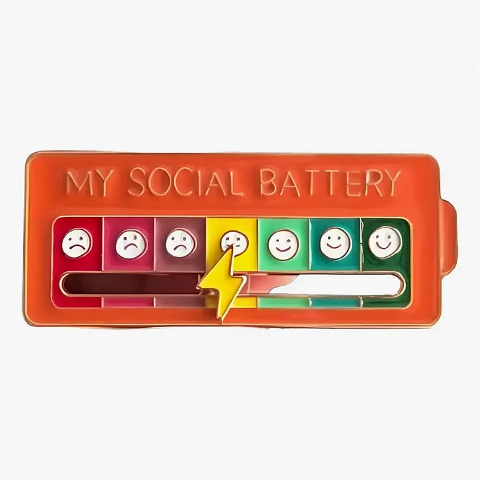 Pin Batería Social (4 colores) 3