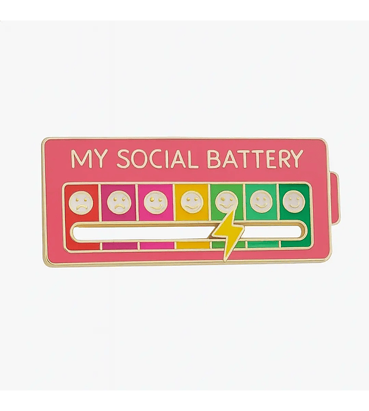 Pin Batería Social (4 colores)
