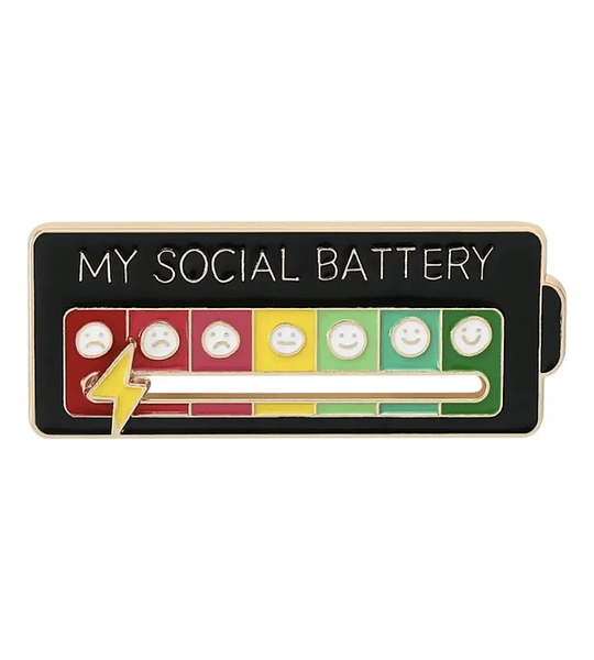 Pin Batería Social (4 colores)