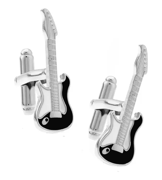 Gemelos Colleras Diseño Guitarra Eléctrica