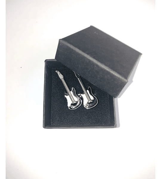 Gemelos Colleras Diseño Guitarra Eléctrica