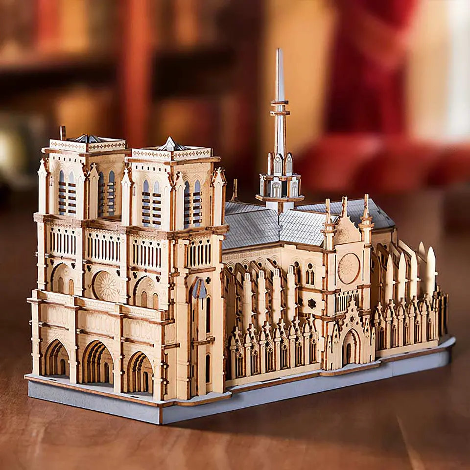 Catedral de París Puzzle 3D de Madera | Rowood 3
