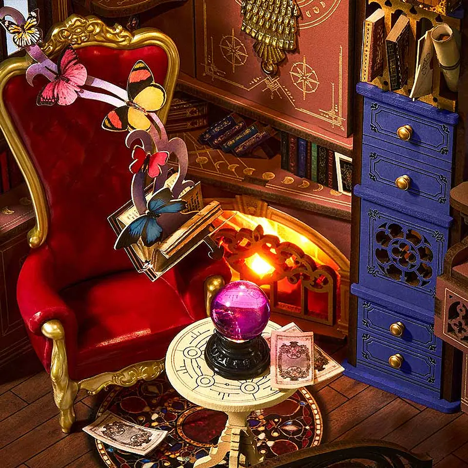 Separador de Libros Magic Fantasy Corner | Book Nook DIY con Luces LED 4