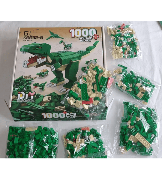 Dinosaurios - Juego De Construcción 6 En 1 